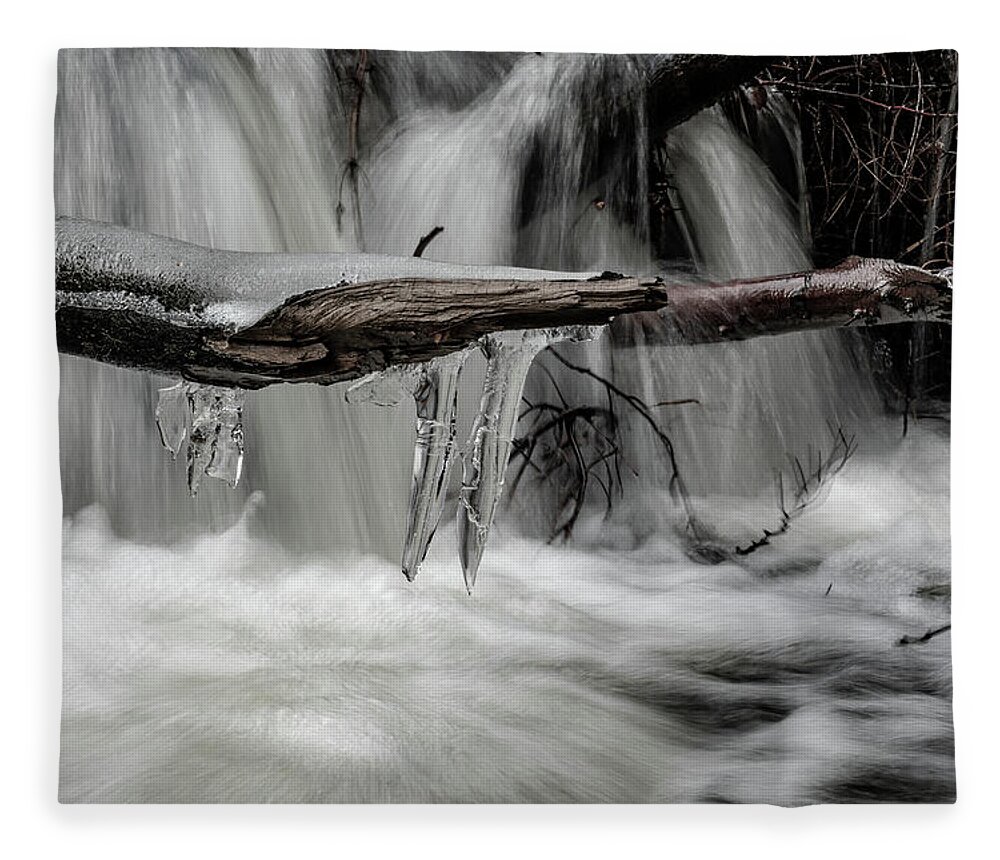 Photography Fleece Blanket featuring the photograph Ice Age at the Ilse by Andreas Levi