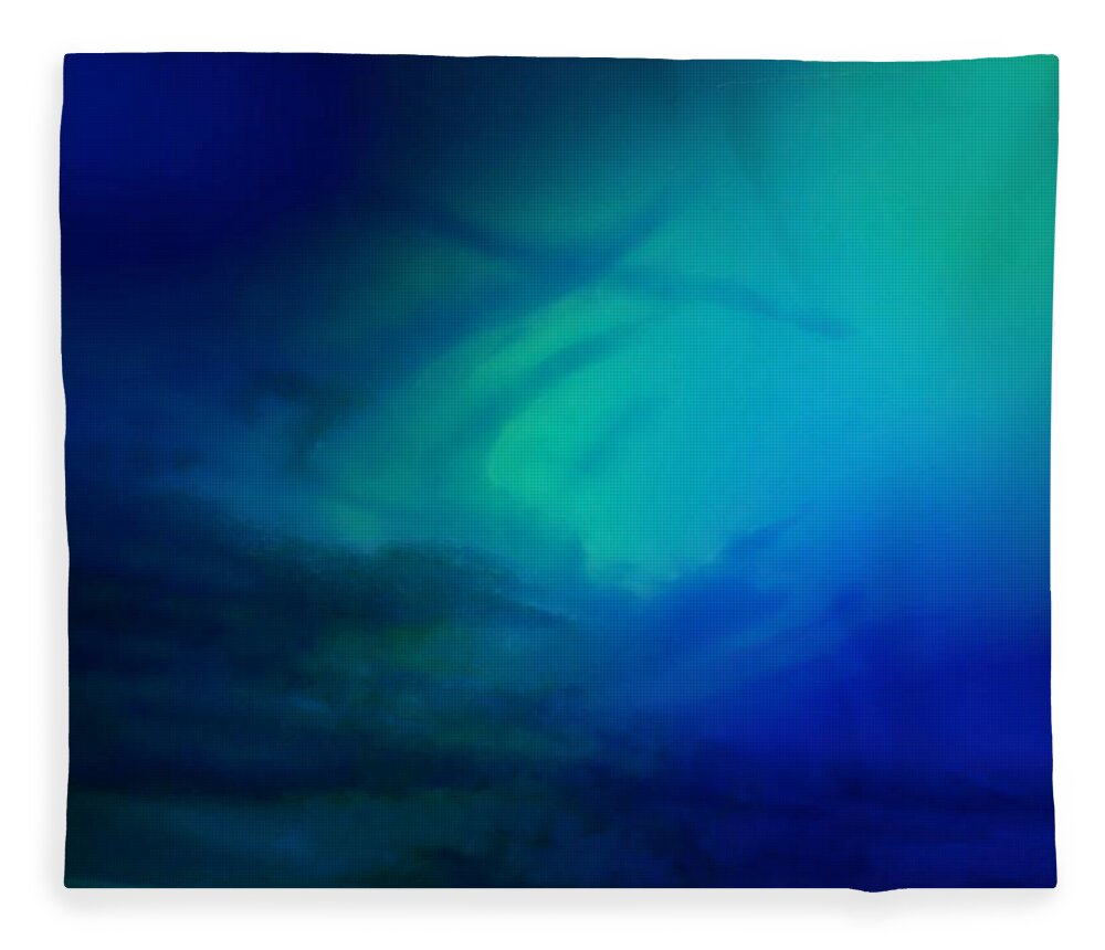 Abstract Fleece Blanket featuring the photograph Impending by Judy Kennedy