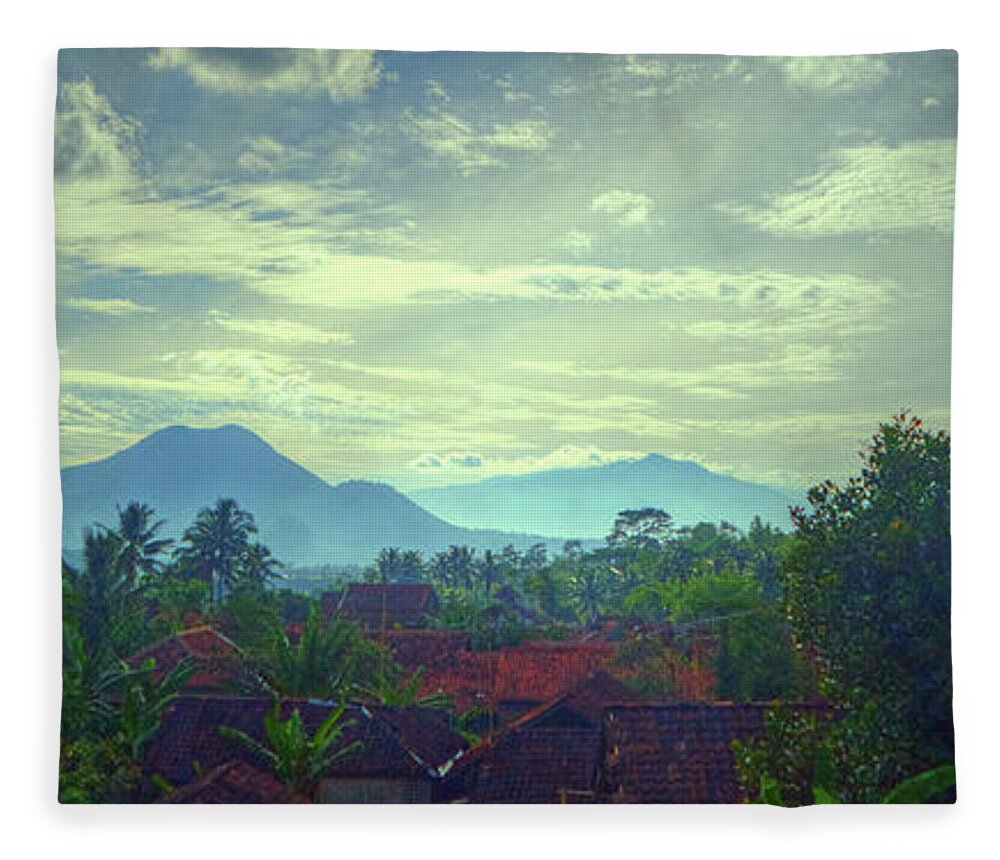 Tranquility Fleece Blanket featuring the photograph Indonesia - Java - Landscapes And by Stewart Leiwakabessy
