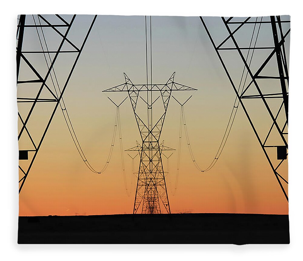 Infinity Fleece Blanket featuring the photograph Infinite Transmission by Jonathan Thompson