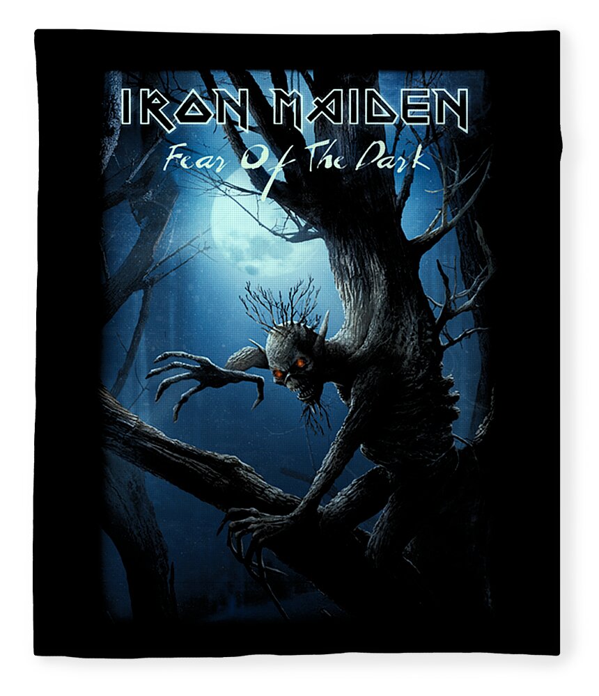 Iron Maiden Fear Of The Dark Fleece Blanket by Duw Pol - Pixels