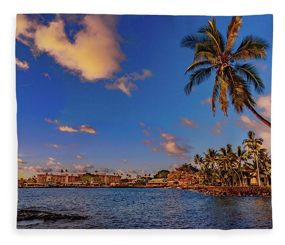 Images And Videos By John Bauer Johnbdigtial.com Fleece Blanket featuring the photograph Kailua Bay by John Bauer