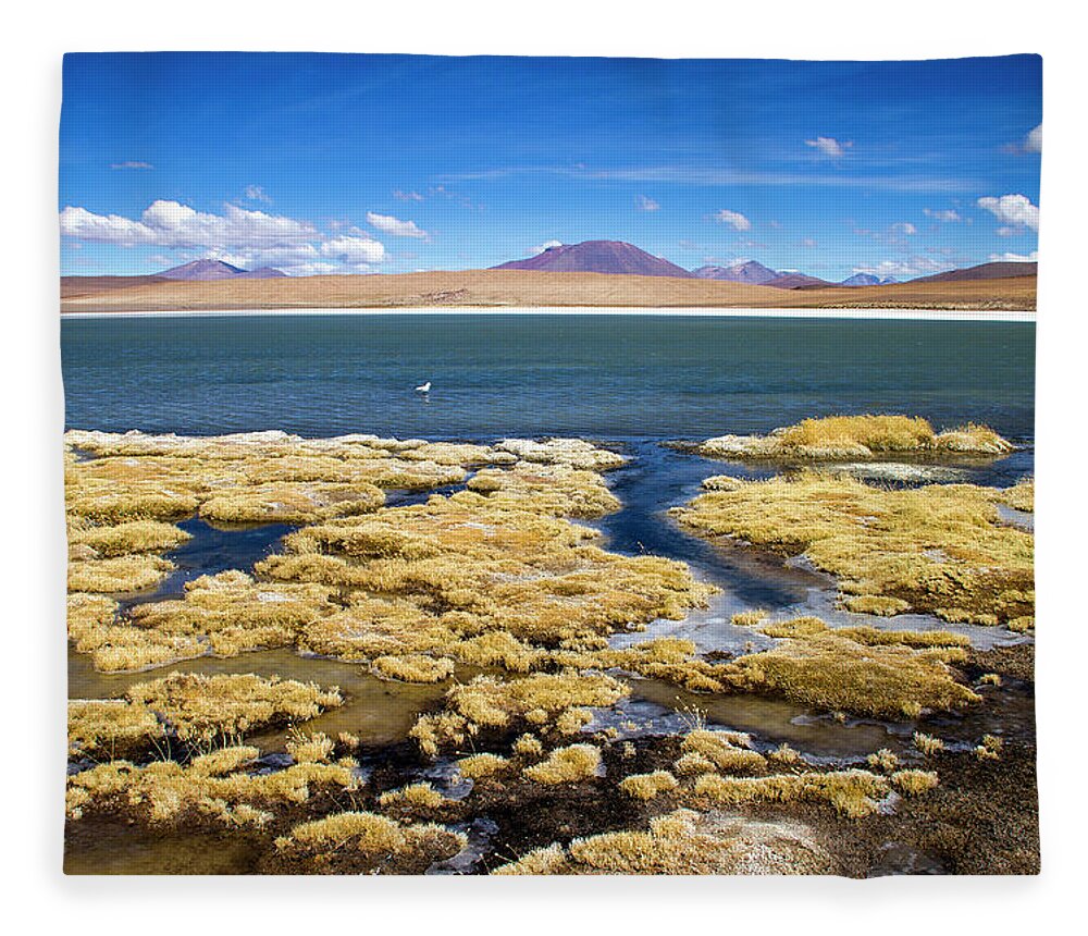 Tranquil Scene Fleece Blanket featuring the photograph Lagoon Uyuni by Www.for91days.com