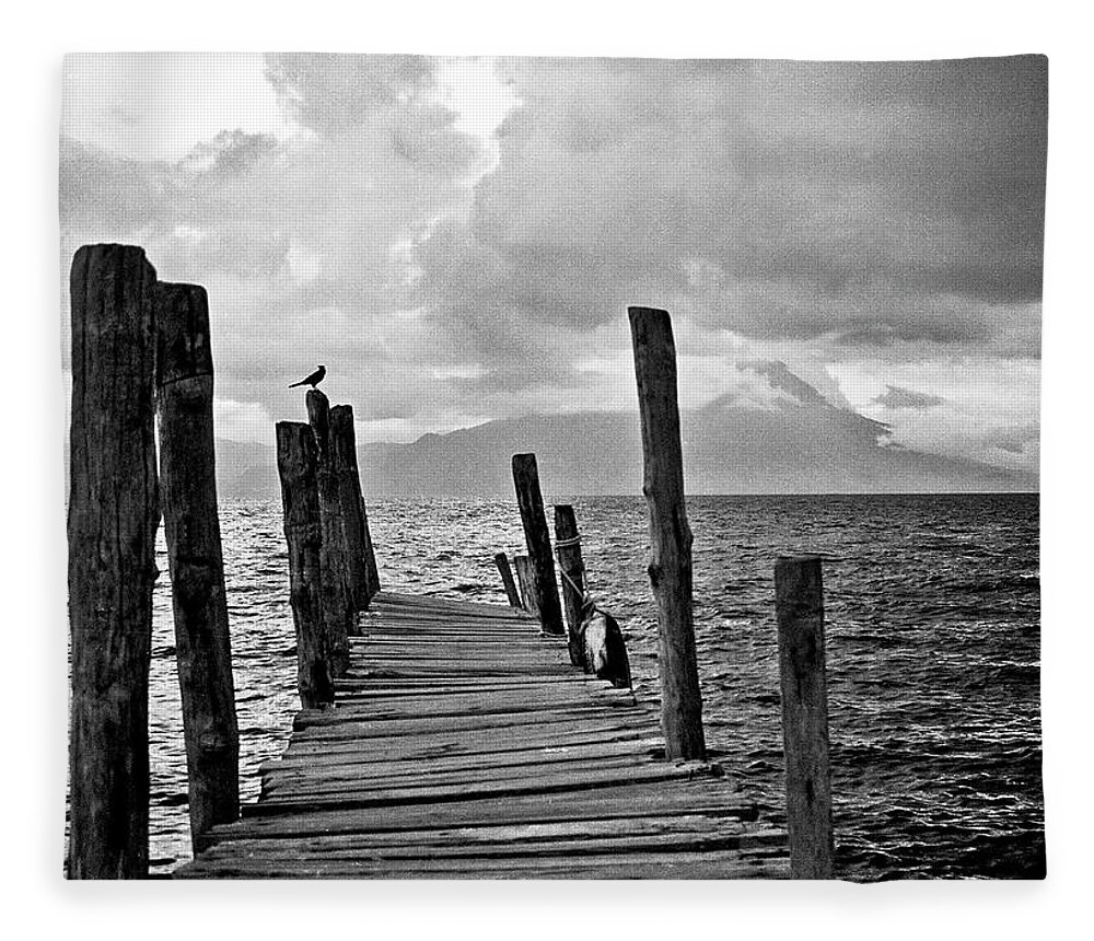 Atitlan Guatemala Fleece Blanket featuring the photograph Lake Atitlan #1 by Neil Pankler
