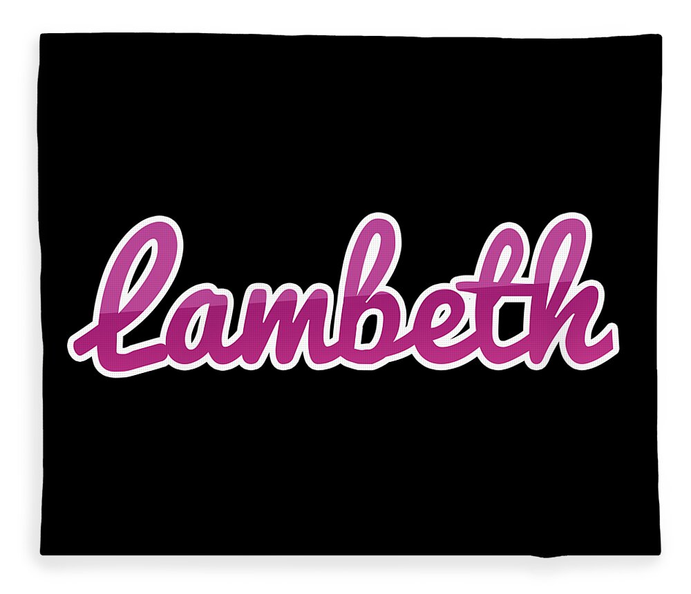 Lambeth Fleece Blanket featuring the digital art Lambeth #Lambeth by TintoDesigns