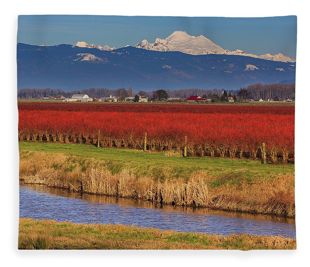 Landscape Fleece Blanket featuring the photograph Layer Cake by Briand Sanderson
