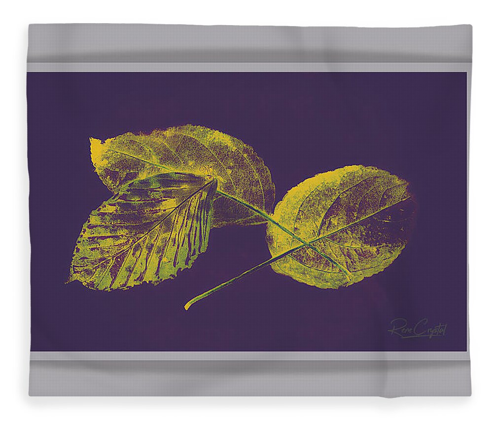 Autumn Fleece Blanket featuring the photograph Leaving In A Blaze Of Purple by Rene Crystal