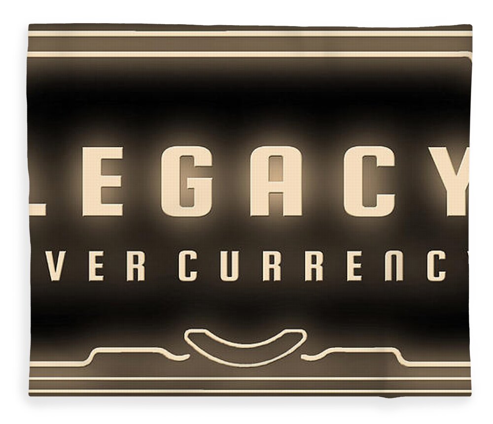  Fleece Blanket featuring the digital art Legacy Over Currency by Hustlinc