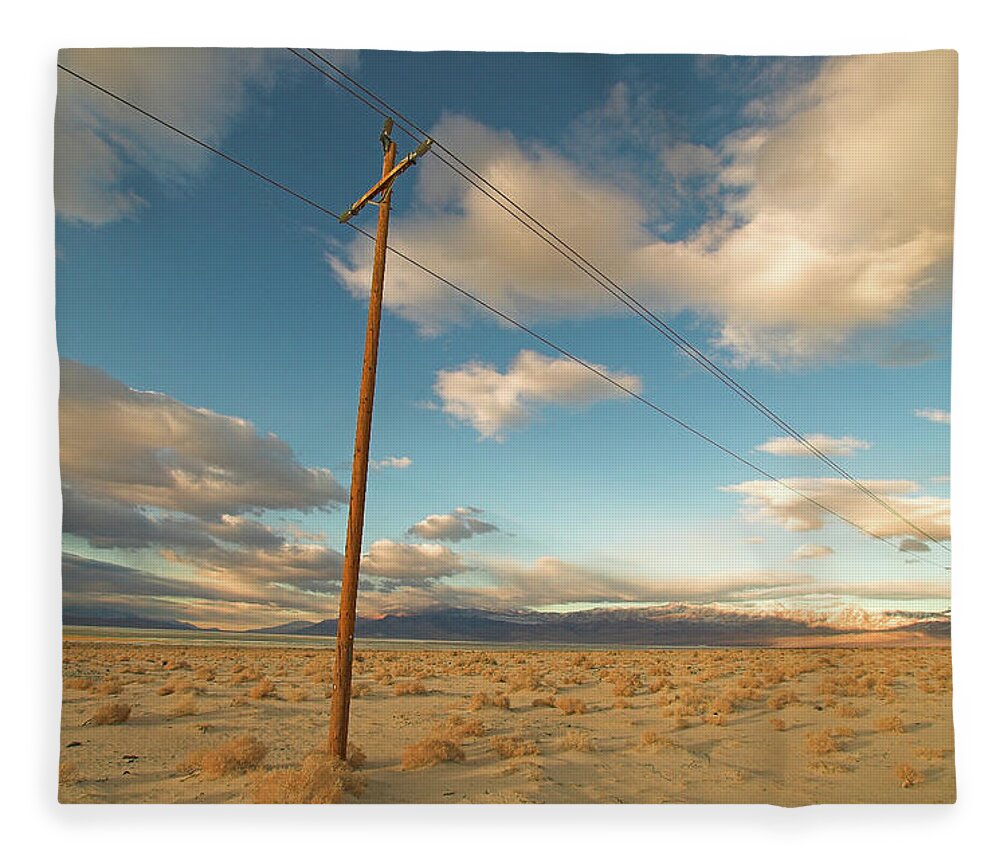 California Fleece Blanket featuring the photograph Lines Of Communication by Darkmatterphotography