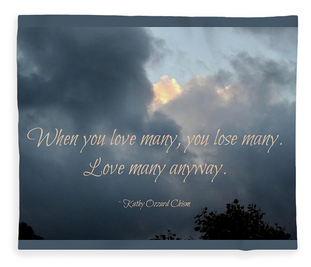 Love Many Anyway Fleece Blanket featuring the photograph Love Many Anyway by Kathy Chism