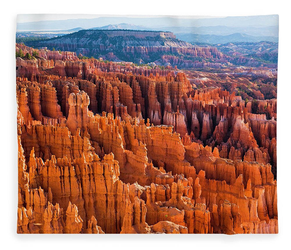 Scenics Fleece Blanket featuring the photograph Luminous Spires Of Bryce Canyon by Dszc