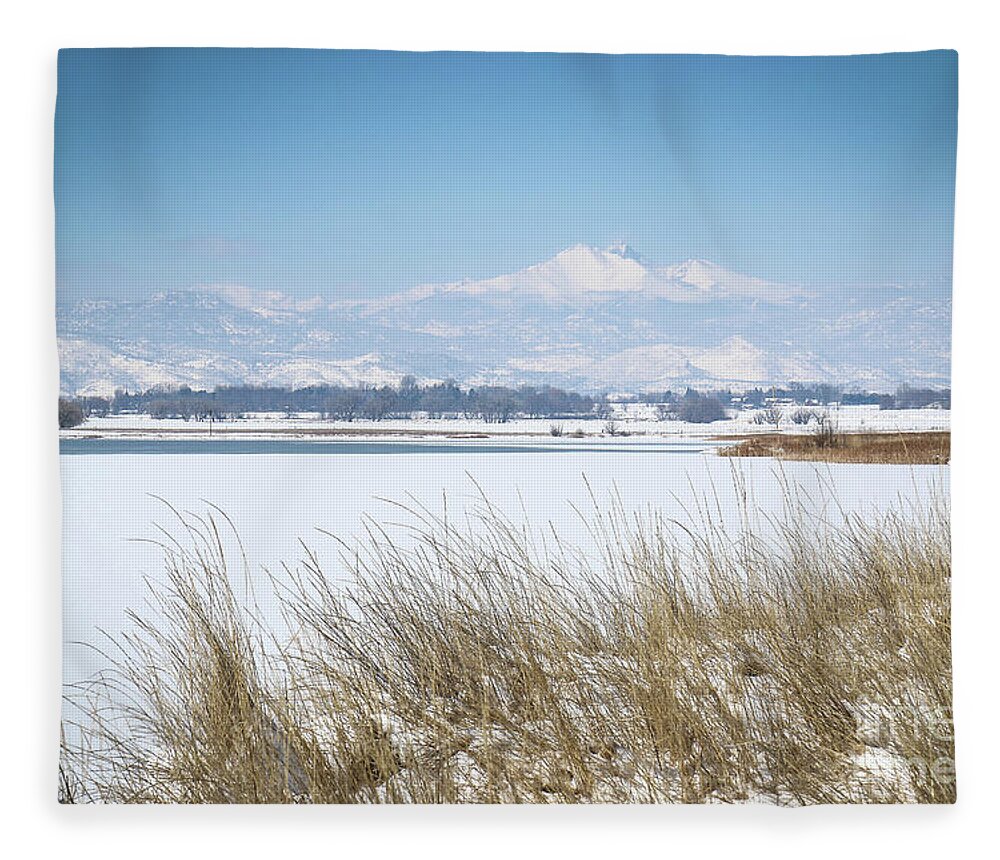 Mcintosh Lake Fleece Blanket featuring the photograph McIntosh Lake Longmont CO by Veronica Batterson