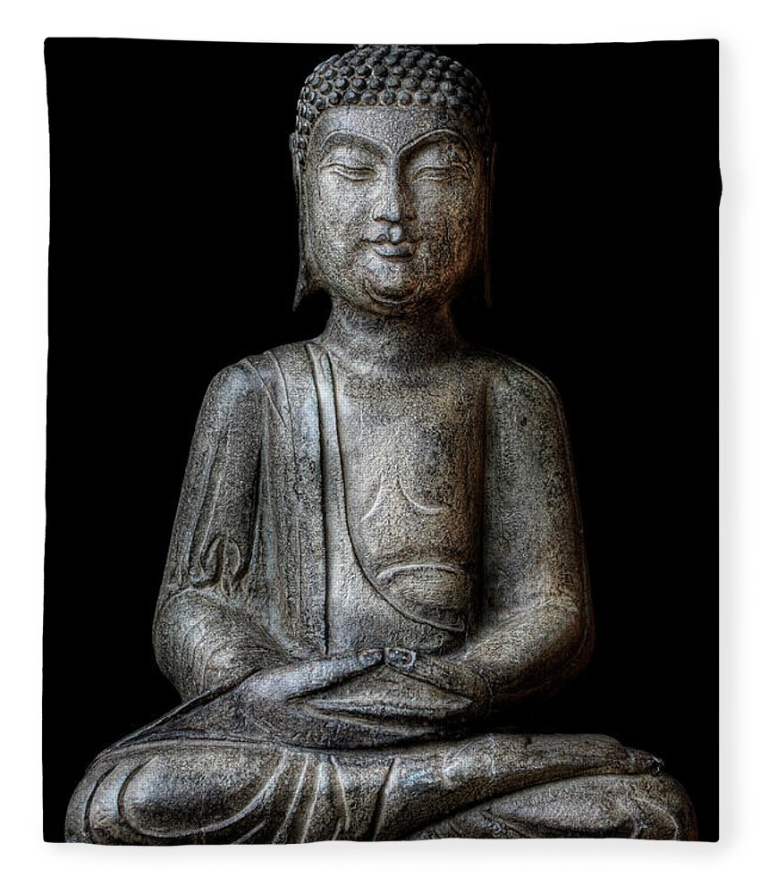 Meditating Buddha Fleece Blanket For Sale By Tlight