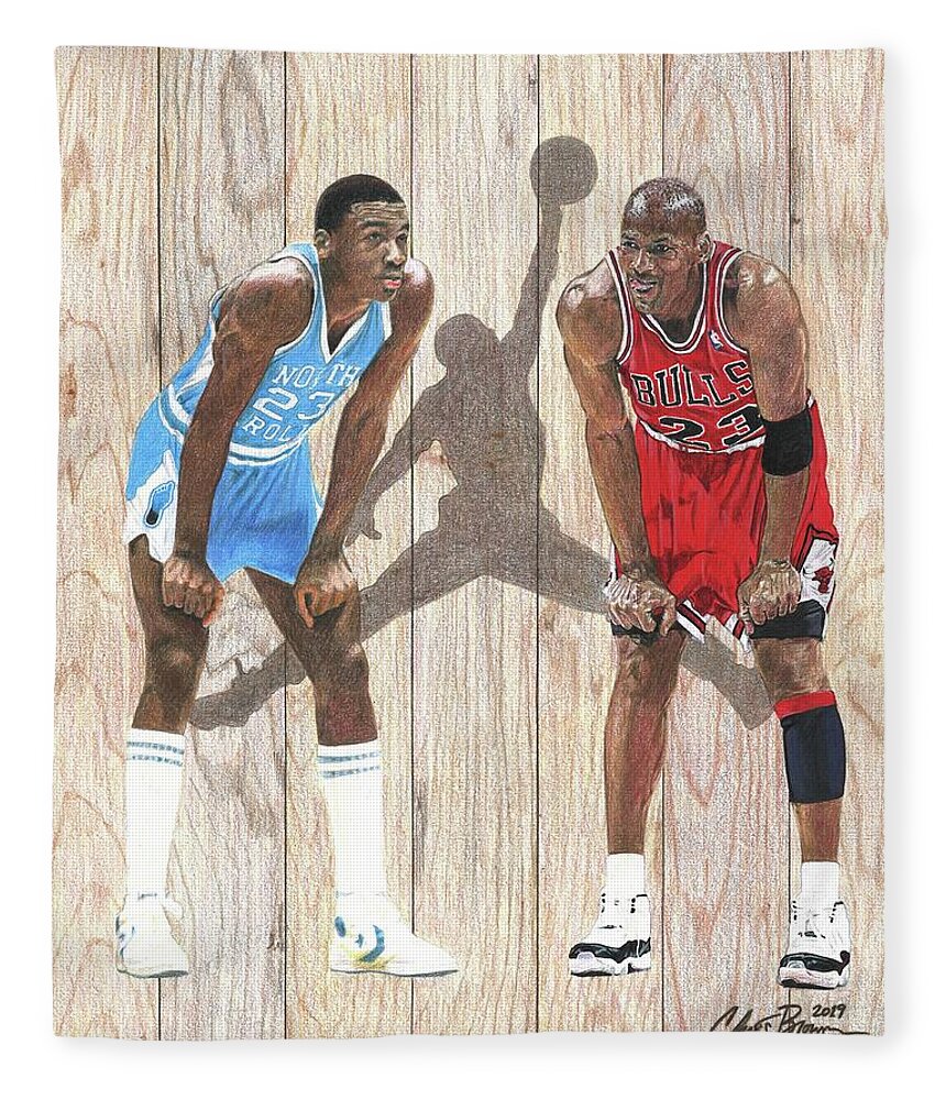 Michael Jordan vs Michael Jordan Fleece for Sale by Chris Brown