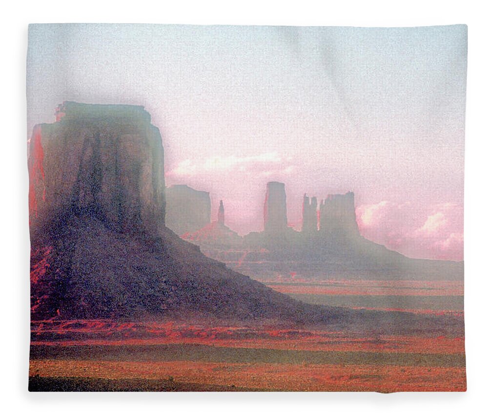 Scenics Fleece Blanket featuring the photograph Monument Valley, Arizona, Usa by Stefano Salvetti