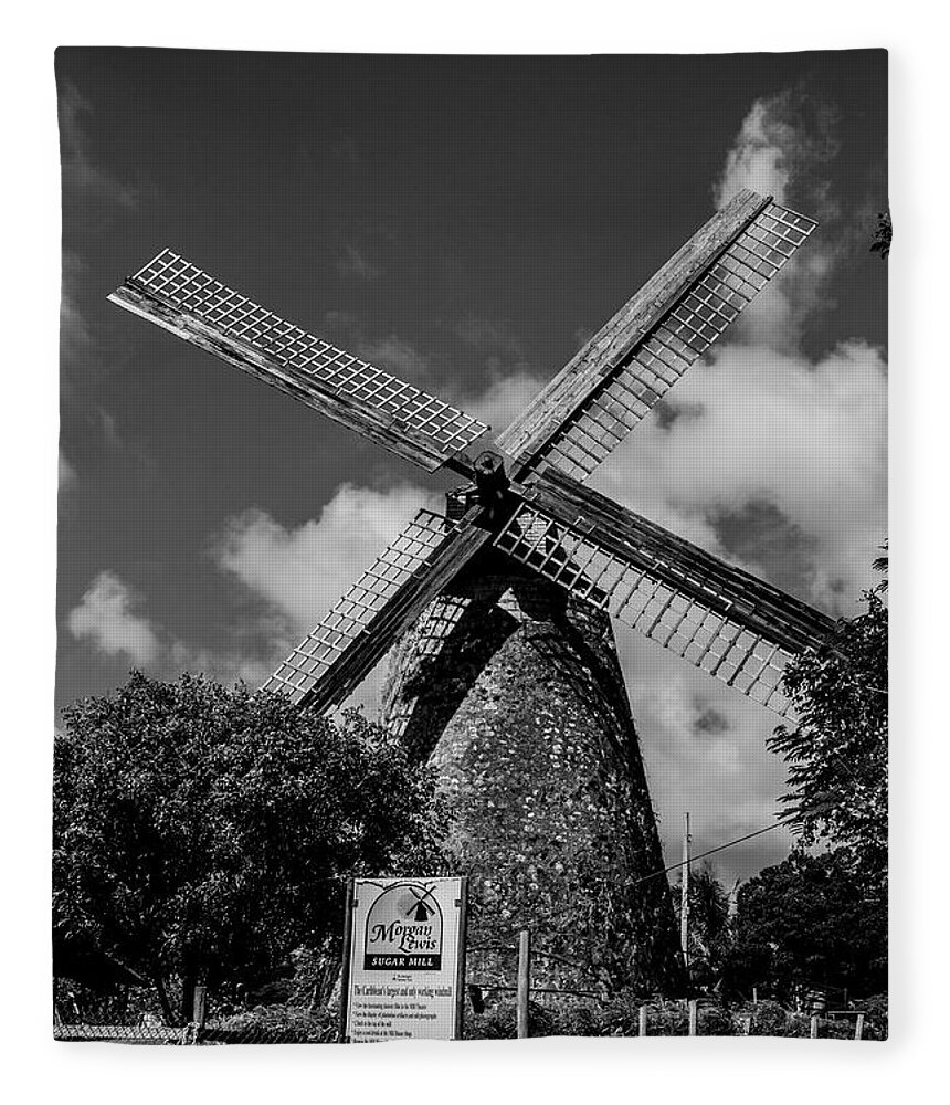 Windmill Fleece Blanket featuring the photograph Morgan Lewis Mill 2 by Stuart Manning