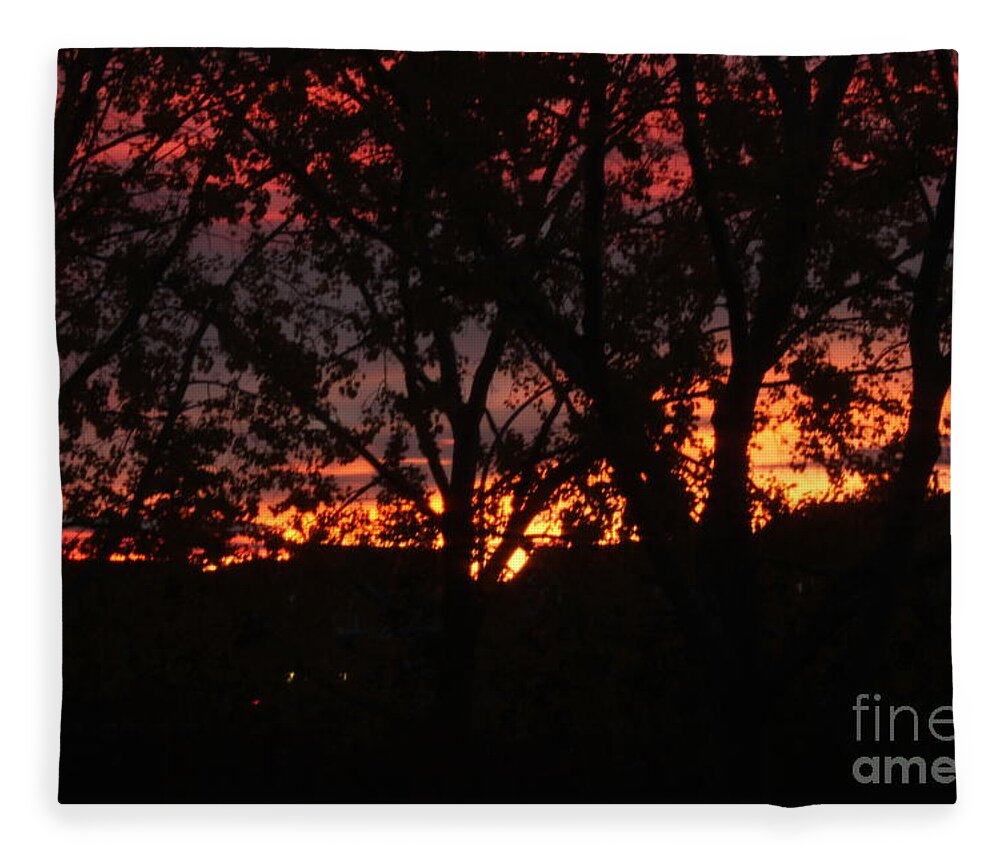 Sunrise Fleece Blanket featuring the photograph Morning Glow by Ann E Robson