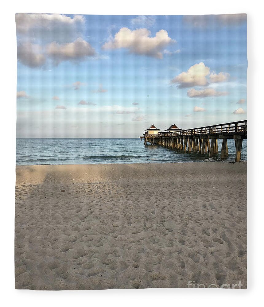 Coastal Fleece Blanket featuring the photograph Morning Vibes by Amy Lyon Smith