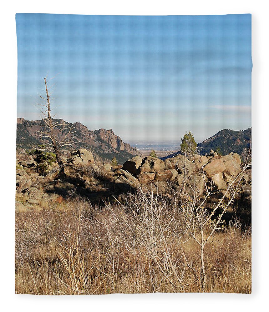 Mountains Fleece Blanket featuring the photograph Mountain Landscape by Angie Tirado