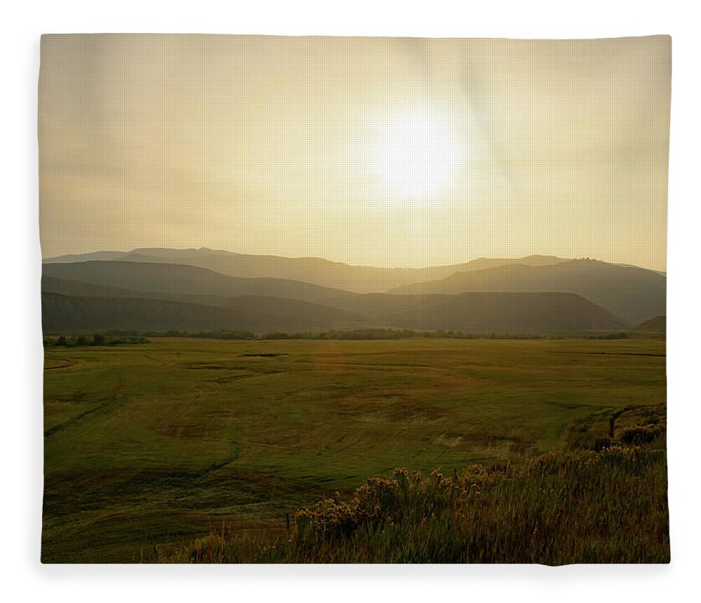 Mountain Fleece Blanket featuring the photograph Mountains at Dawn by Nicole Lloyd