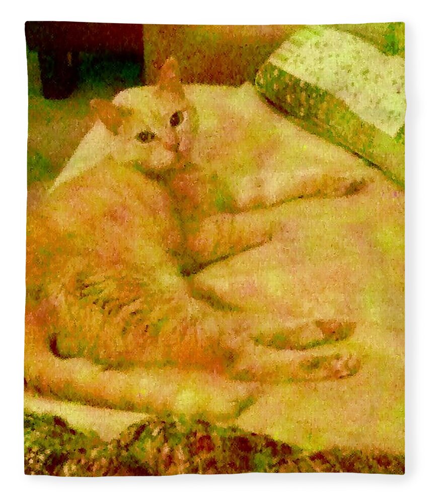 Coco Fleece Blanket featuring the photograph My Other Handsome Man by Debra Grace Addison