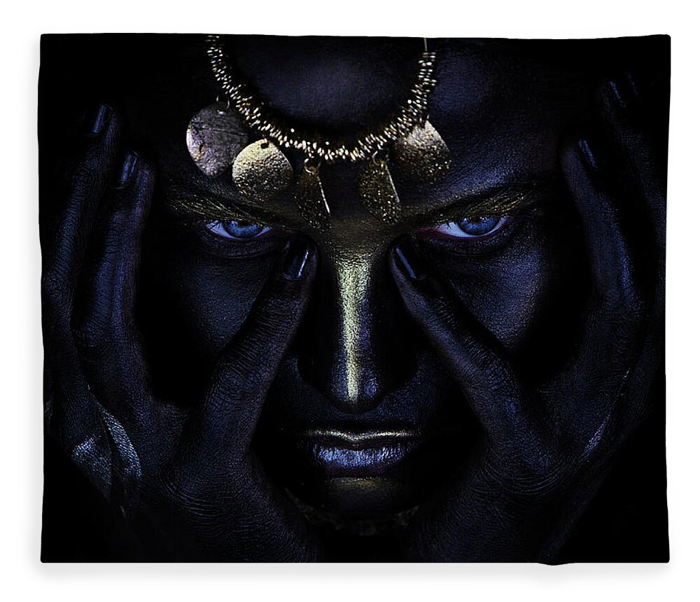 Russian Artists New Wave Fleece Blanket featuring the photograph Nagual's Wind #2 by Ivan Kovalev
