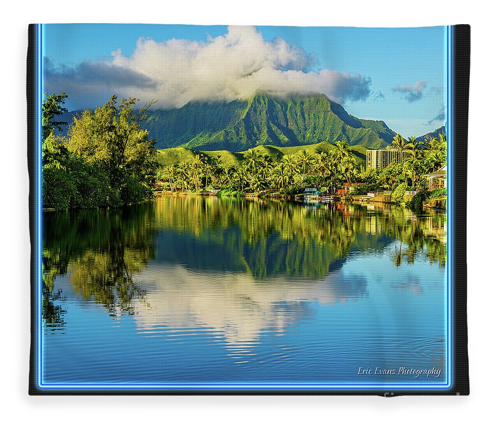 Oahu Mountains Fleece Blanket featuring the photograph Oahu Mountains Gallery Button by Aloha Art