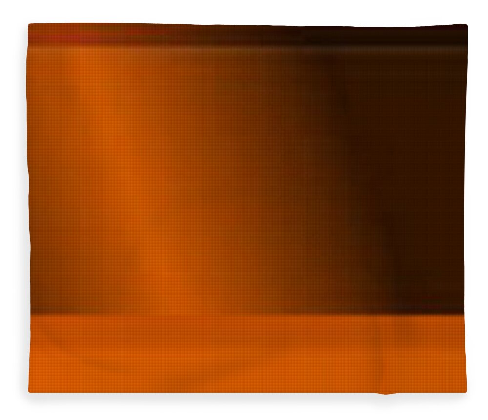 Oil Fleece Blanket featuring the painting Orange Light by Matteo TOTARO