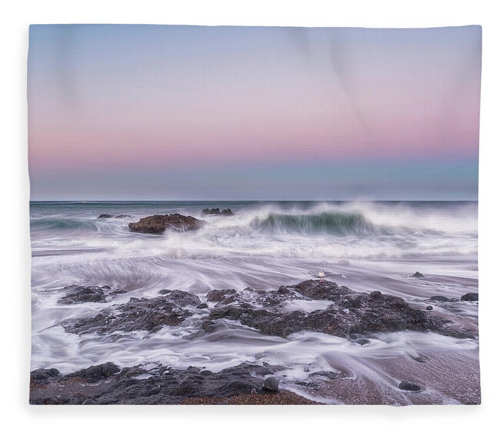 Oregon Coast Fleece Blanket featuring the photograph Oregon Sunrise by Russell Pugh