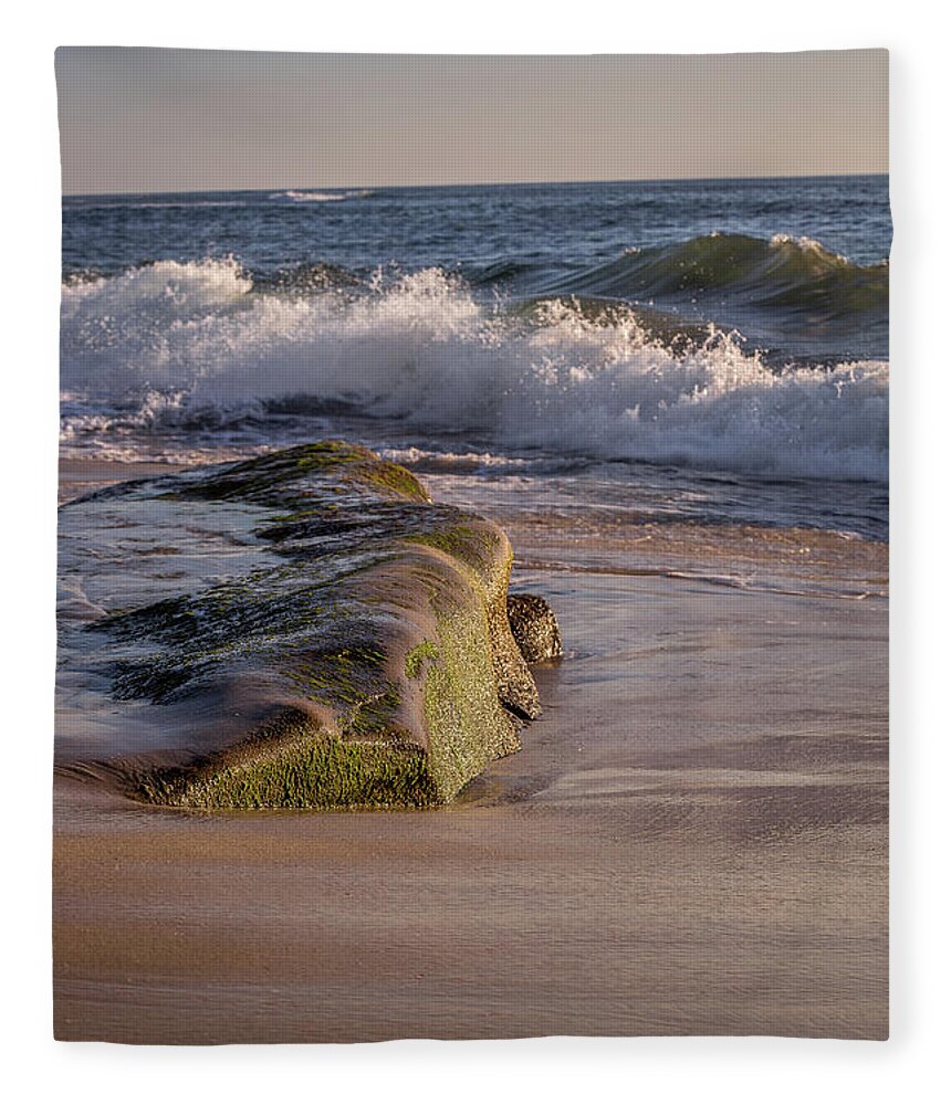 Beach Fleece Blanket featuring the photograph Out of the Sand by Aaron Burrows