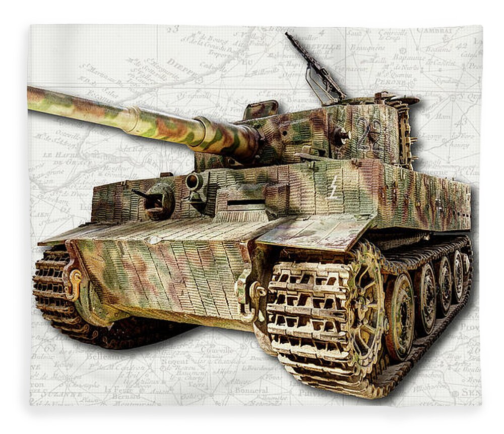 Panzer Tiger Fleece Blanket featuring the photograph Panzer VI Tiger by Weston Westmoreland