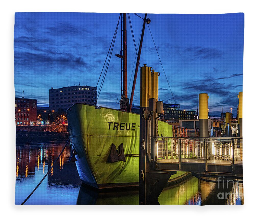 Party Boat Fleece Blanket featuring the photograph Party boat by Paul Quinn