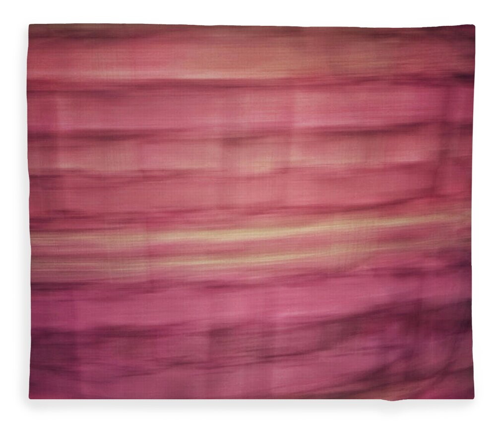 Abstract Fleece Blanket featuring the photograph Pastel lined abstract background of pinks, oranges and yellows by Teri Virbickis