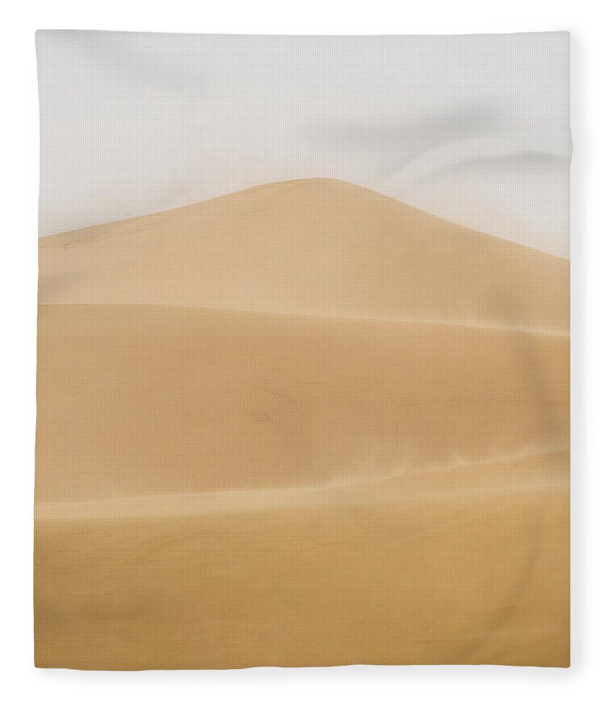  Fleece Blanket featuring the photograph Patterned Desert by Dheeraj Mutha