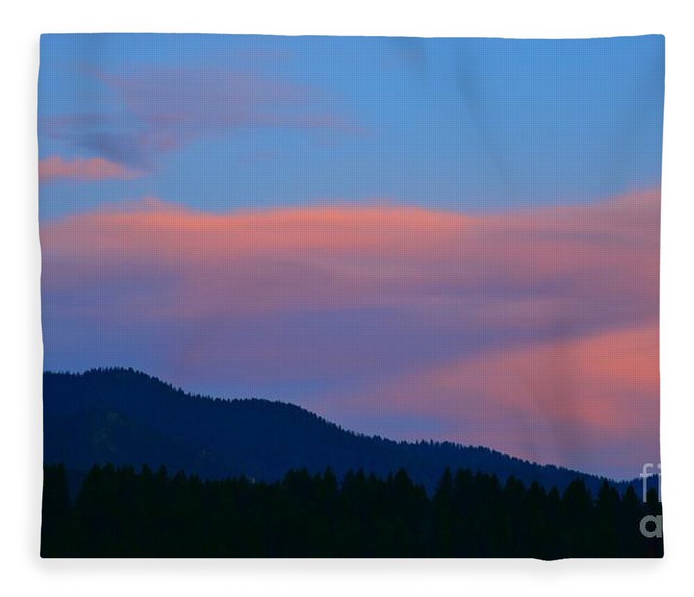 Sunset Fleece Blanket featuring the photograph Peachy Keen by Dorrene BrownButterfield