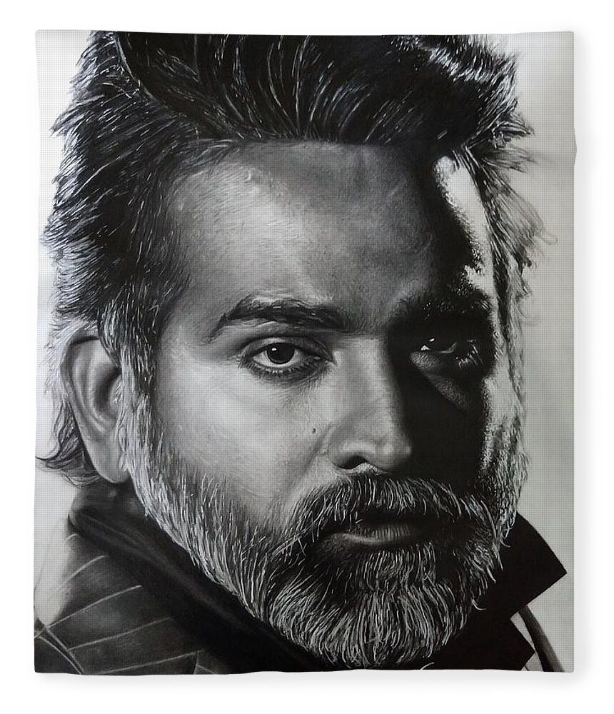 Loganathan Natarajan  Pencil Portrait  Actor Vijay Tamil