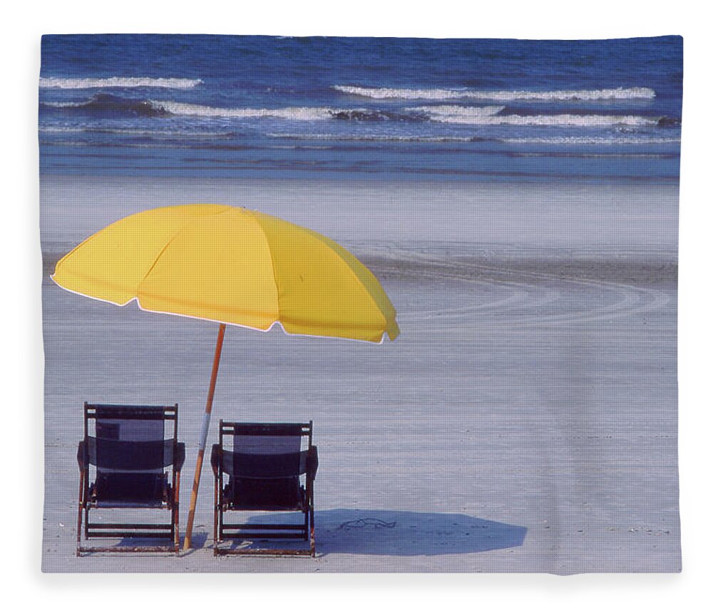 Beach Fleece Blanket featuring the photograph Perfect Spot by Jerry Griffin