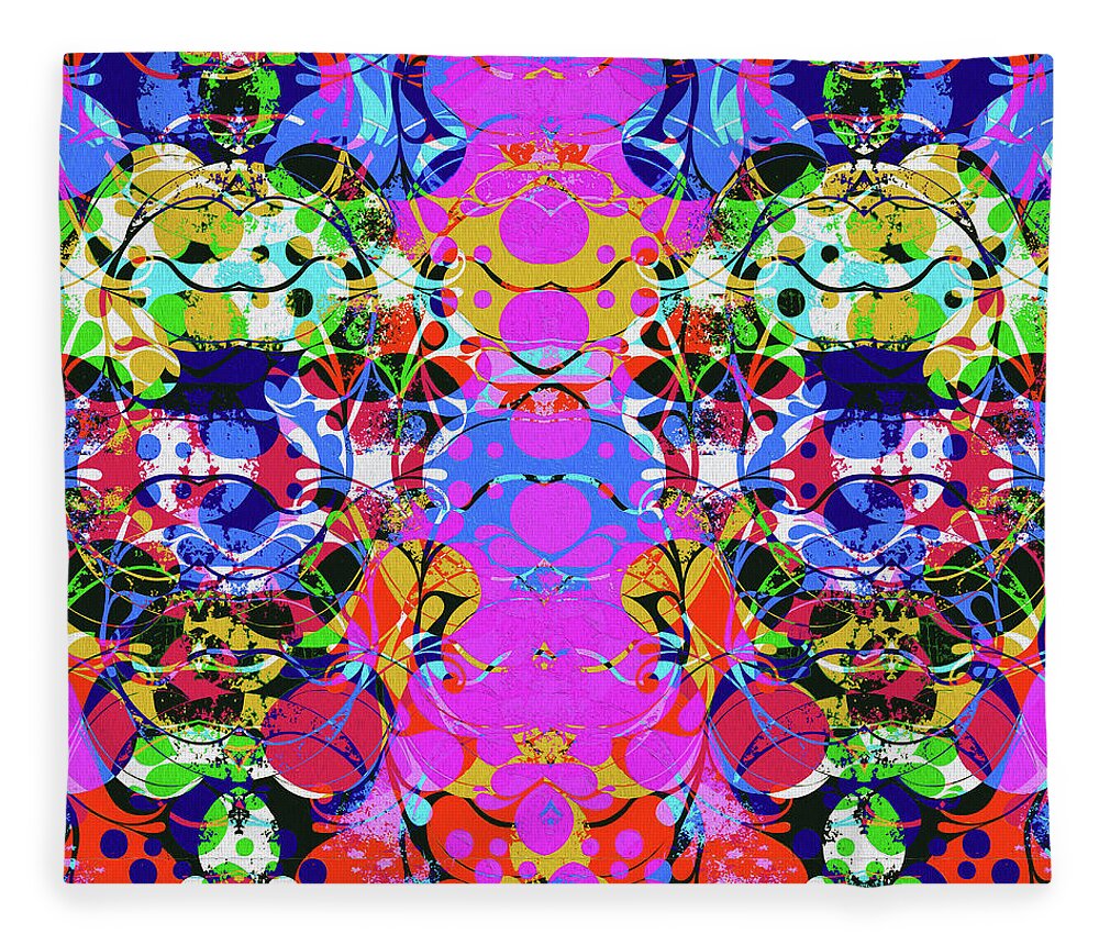 Beauty Fleece Blanket featuring the digital art Perplexity by Xrista Stavrou