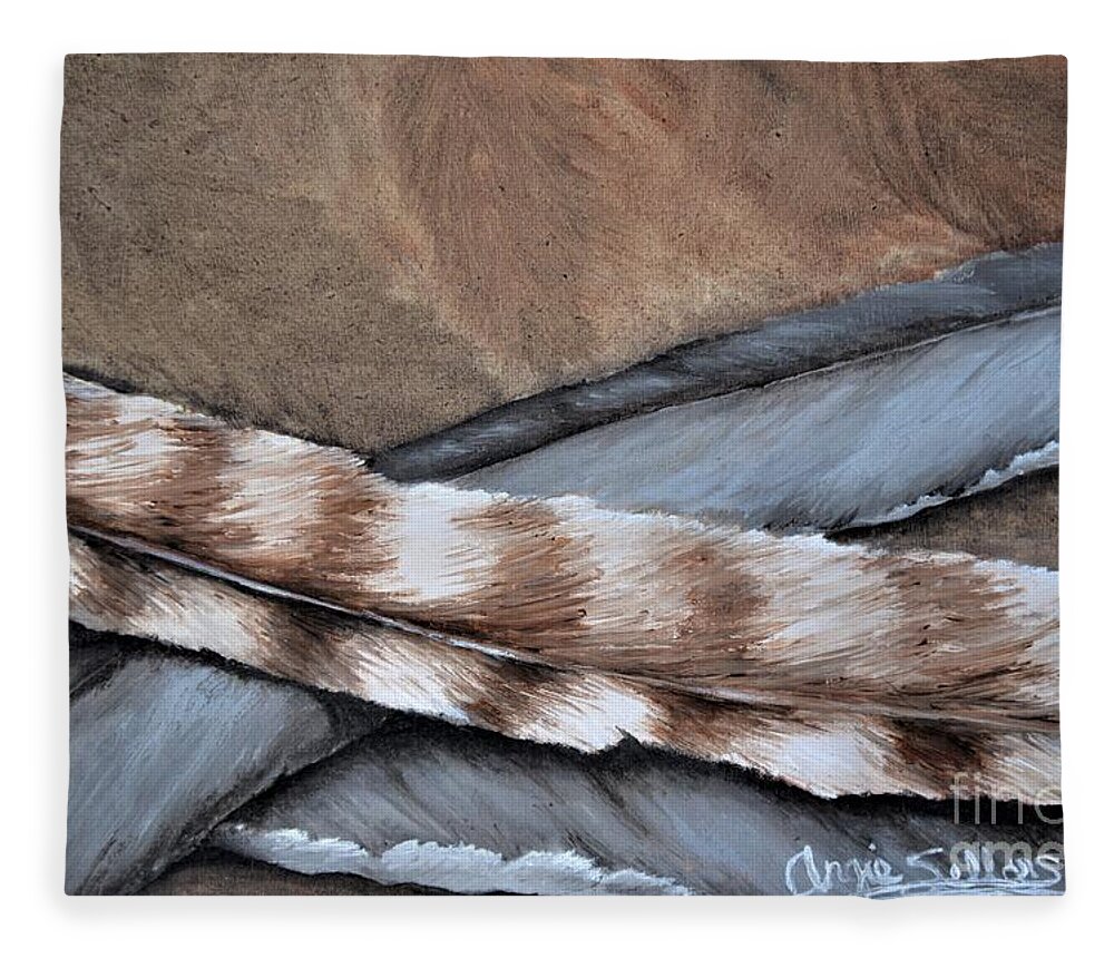 Pile of Feathers Fleece Blanket