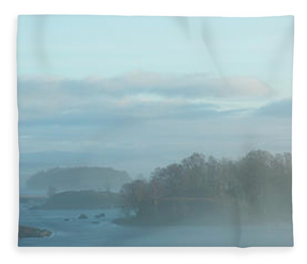 Tranquility Fleece Blanket featuring the photograph Rannoch Moor At Dawn In Mist, Winter by Jeremy Walker