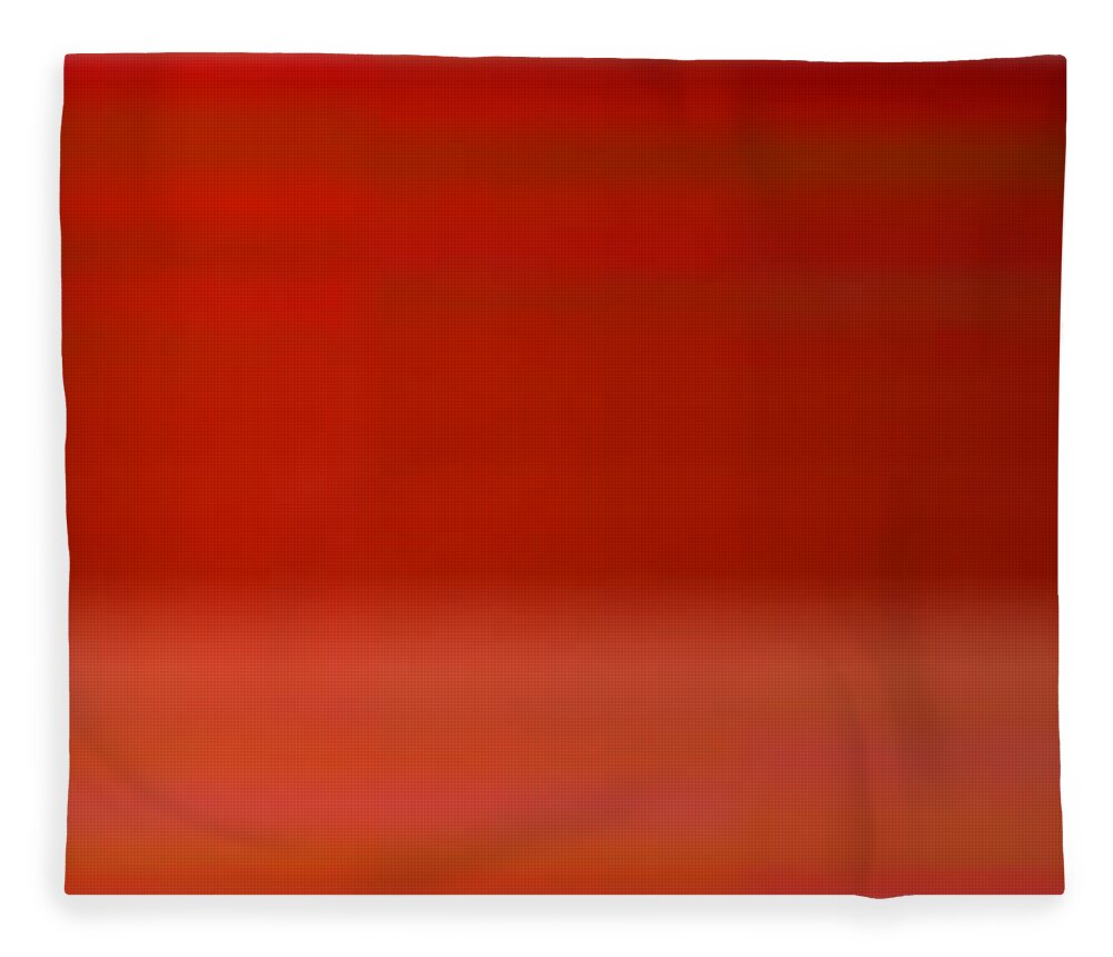 Oil Fleece Blanket featuring the painting Red Angular by Archangelus Gallery