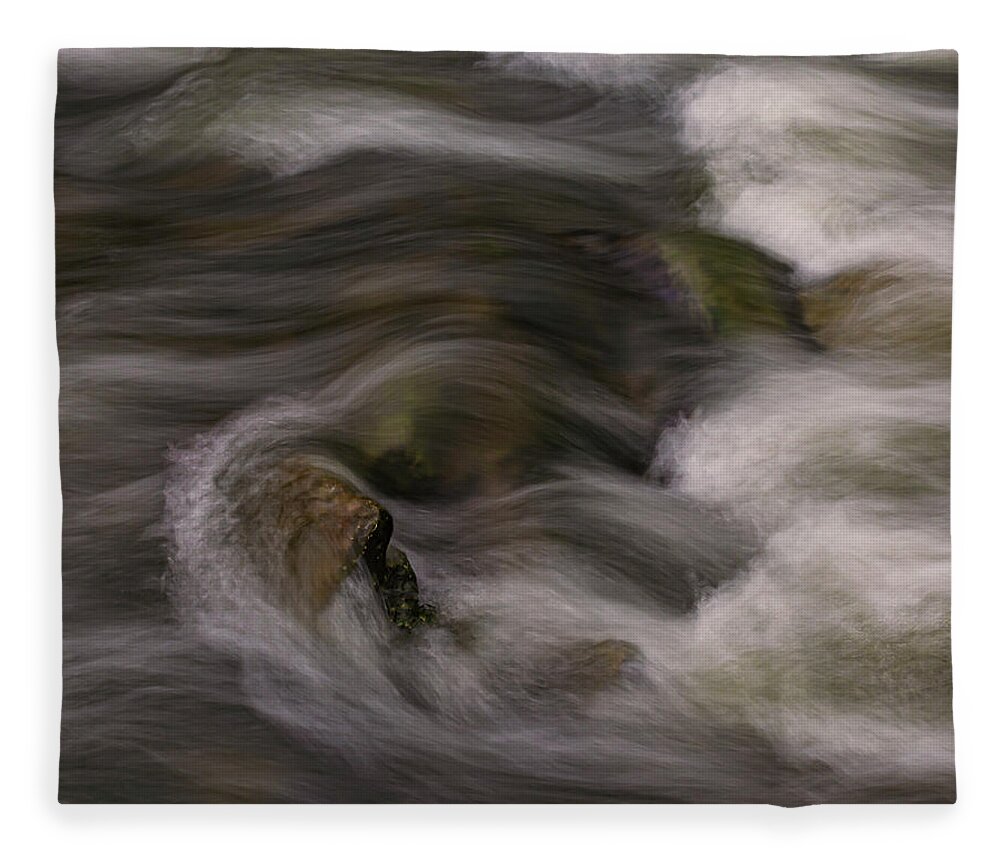 Creek Fleece Blanket featuring the photograph Rocky creek by Ulrich Burkhalter