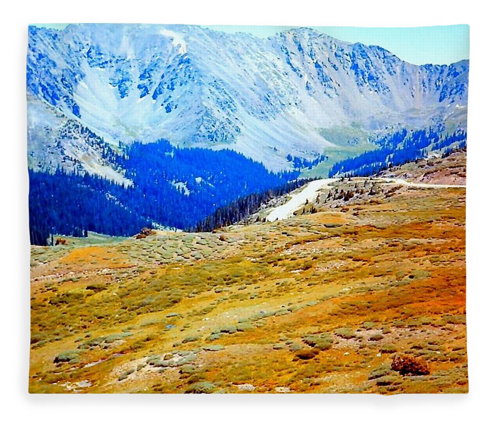Mountain Fleece Blanket featuring the photograph Rocky Mountain National Park Tundra by Gary F Richards