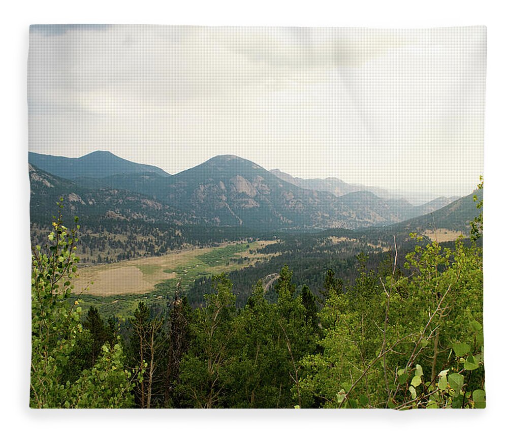 Mountain Fleece Blanket featuring the photograph Rocky Mountain Overlook by Nicole Lloyd