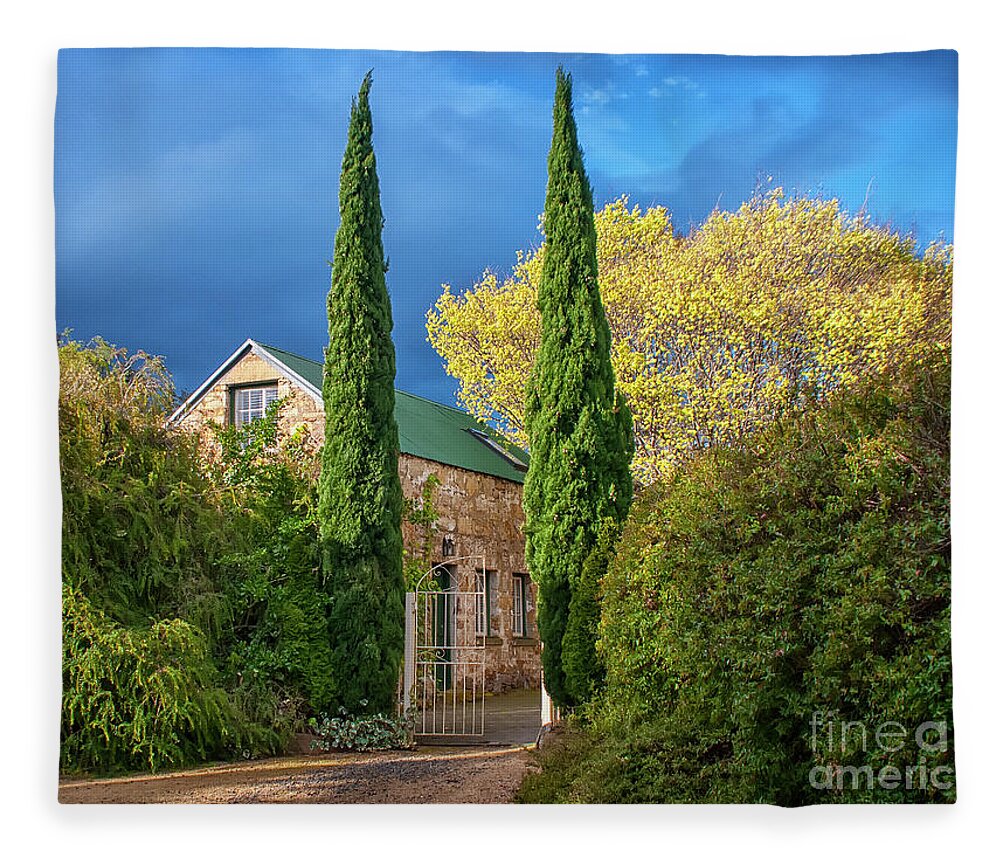 Rural Fleece Blanket featuring the photograph Rural Homestead by Frank Lee