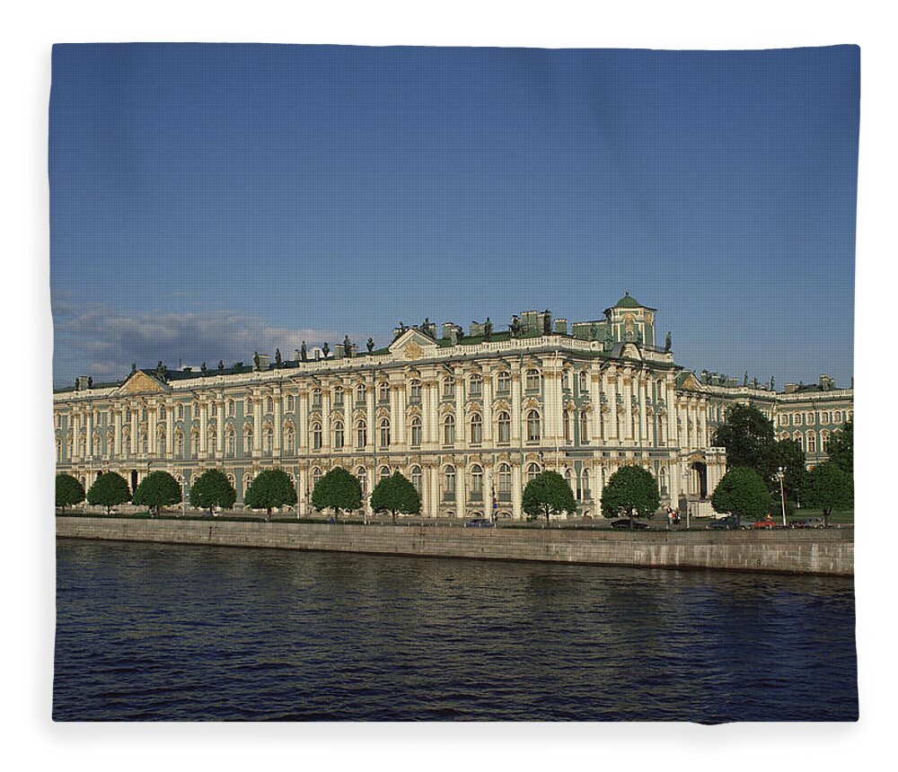 Outdoors Fleece Blanket featuring the photograph Russia, St. Petersburg, Hermitage Museum by Vladimir Pcholkin