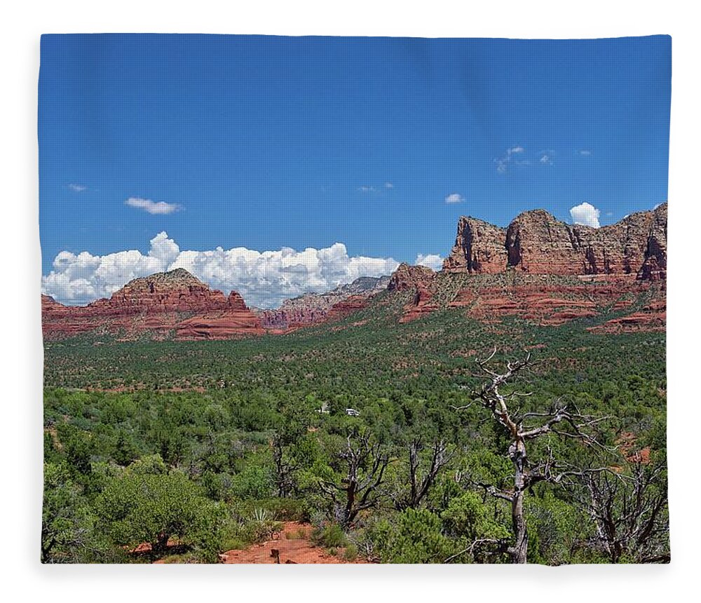 Arizona Fleece Blanket featuring the photograph Sedona Red Rocks 2 by Marisa Geraghty Photography