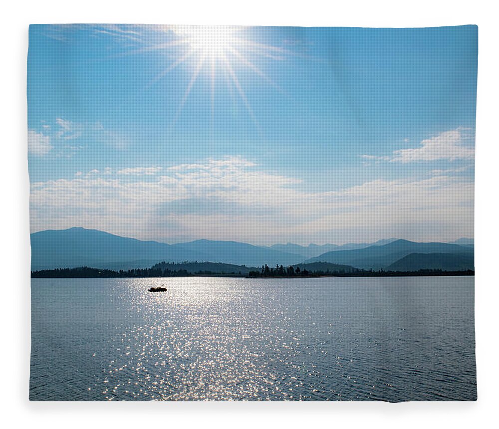 Lake Fleece Blanket featuring the photograph Shadow Mountain Lake by Nicole Lloyd