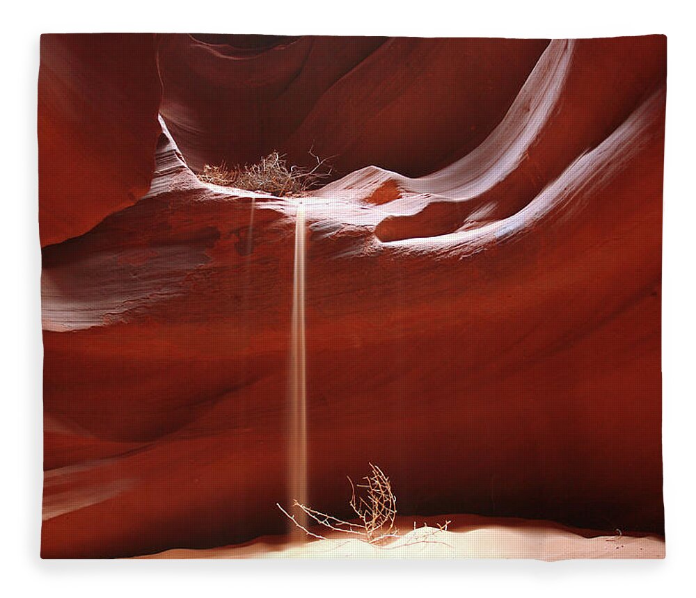 Scenics Fleece Blanket featuring the photograph Shifting Sands by Filo