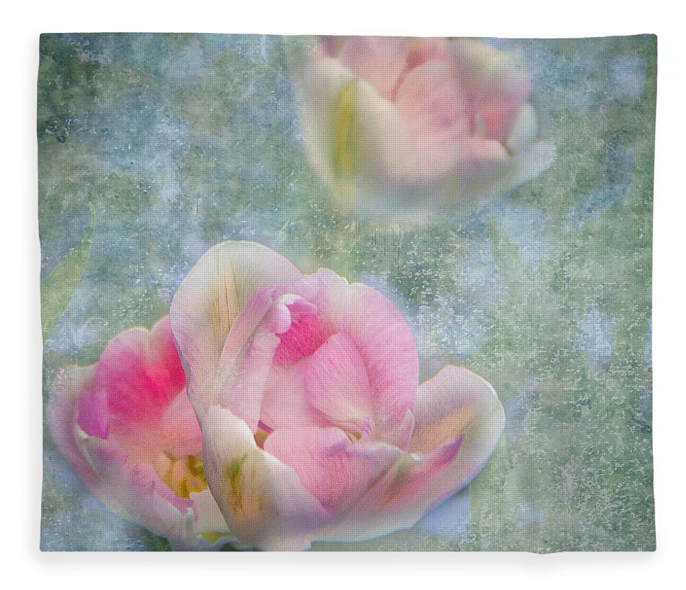 Flowers Fleece Blanket featuring the photograph So Gentle by Barry Weiss